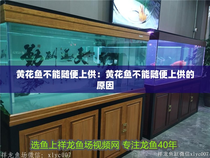 黃花魚不能隨便上供：黃花魚不能隨便上供的原因