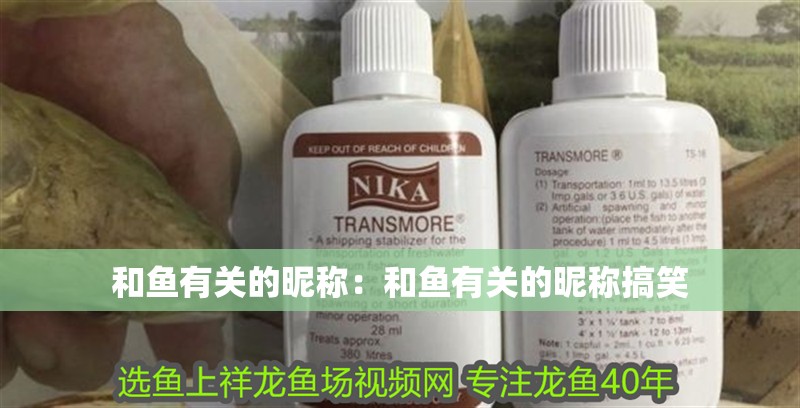 和魚有關的昵稱：和魚有關的昵稱搞笑