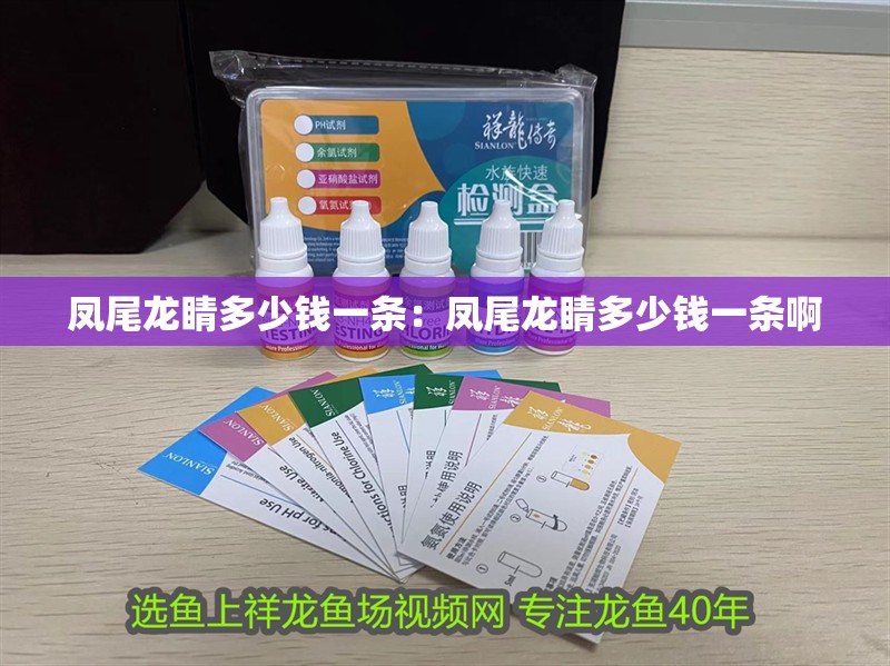 鳳尾龍睛多少錢一條：鳳尾龍睛多少錢一條啊