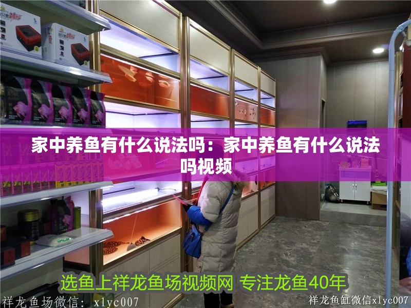 家中養魚有什么說法嗎：家中養魚有什么說法嗎視頻