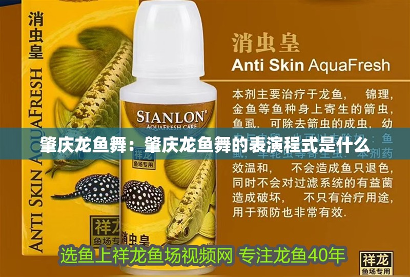 肇慶龍魚舞：肇慶龍魚舞的表演程式是什么