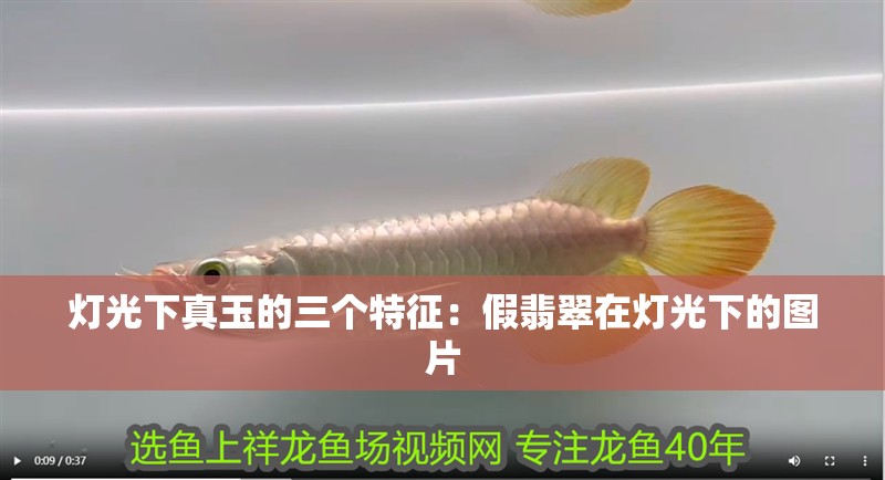 燈光下真玉的三個(gè)特征：假翡翠在燈光下的圖片