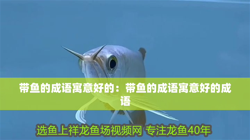 帶魚的成語(yǔ)寓意好的：帶魚的成語(yǔ)寓意好的成語(yǔ)
