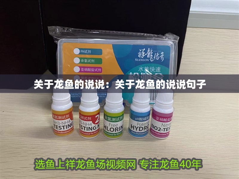關于龍魚的說說：關于龍魚的說說句子