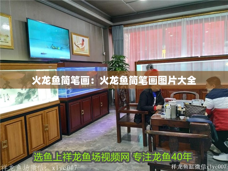 火龍魚簡(jiǎn)筆畫：火龍魚簡(jiǎn)筆畫圖片大全