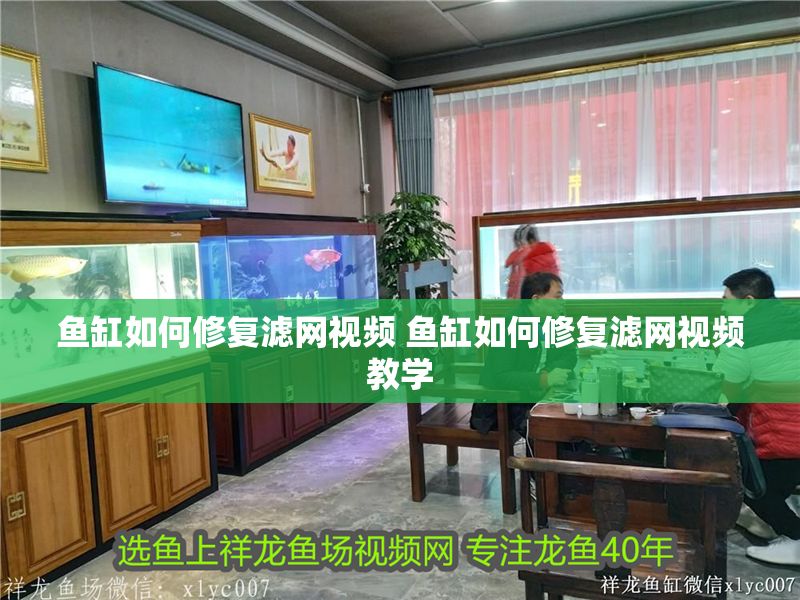 魚缸如何修復濾網視頻 魚缸如何修復濾網視頻教學