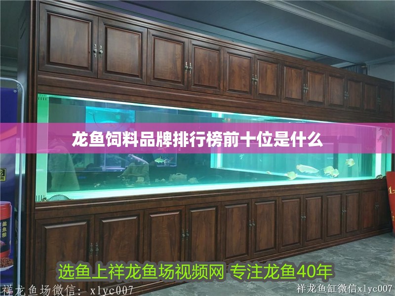 龍魚飼料品牌排行榜前十位是什么