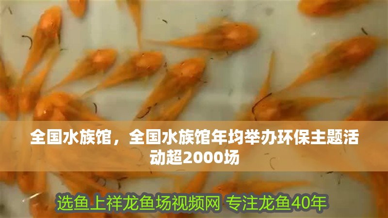 全國水族館，全國水族館年均舉辦環(huán)保主題活動超2000場