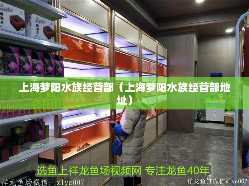 上海夢陽水族經營部（上海夢陽水族經營部地址）