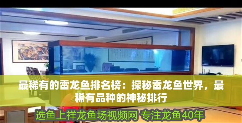 最稀有的雷龍魚排名榜：探秘雷龍魚世界，最稀有品種的神秘排行