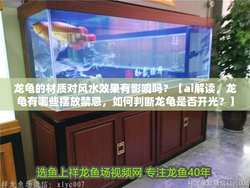 龍龜的材質對風水效果有影響嗎？【ai解讀，龍龜有哪些擺放禁忌，如何判斷龍龜是否開光？】