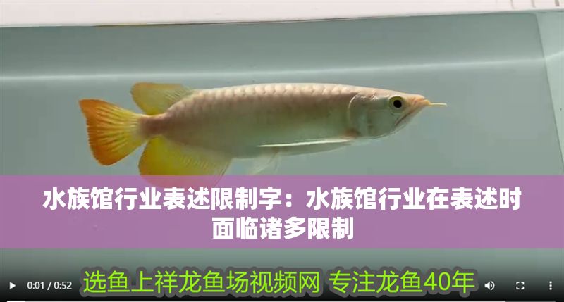 水族館行業(yè)表述限制字：水族館行業(yè)在表述時面臨諸多限制