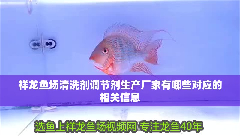 祥龍魚場清洗劑調節劑生產廠家有哪些對應的相關信息 祥龍魚場清洗劑調節劑生產廠家有哪些對應的相關信息 vs祥龍魚場