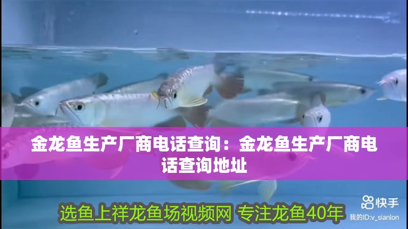 金龍魚生產廠商電話查詢:金龍魚生產廠商電話查詢地址 水族問答 金龍魚生產廠商電話查詢:金龍魚生產廠商電話查詢地址 金龍魚生產廠商電話查詢:金龍魚生產廠商電話查詢地址 水族問答
