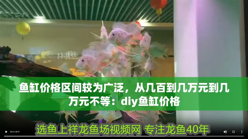 魚缸價格區間較為廣泛，從幾百到幾萬元到幾萬元不等：diy魚缸價格