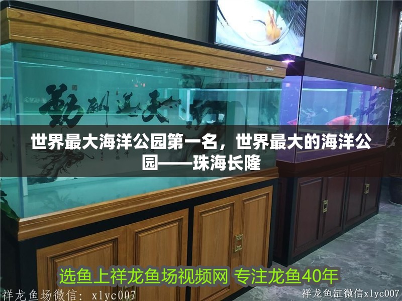 世界最大海洋公園第一名，世界最大的海洋公園——珠海長隆
