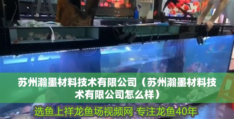 蘇州瀚墨材料技術有限公司（蘇州瀚墨材料技術有限公司怎么樣）