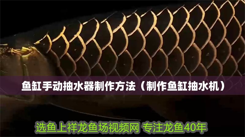 魚缸手動抽水器制作方法（制作魚缸抽水機）