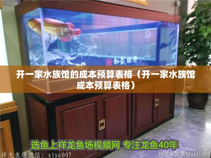 開一家水族館的成本預算表格（開一家水族館成本預算表格）