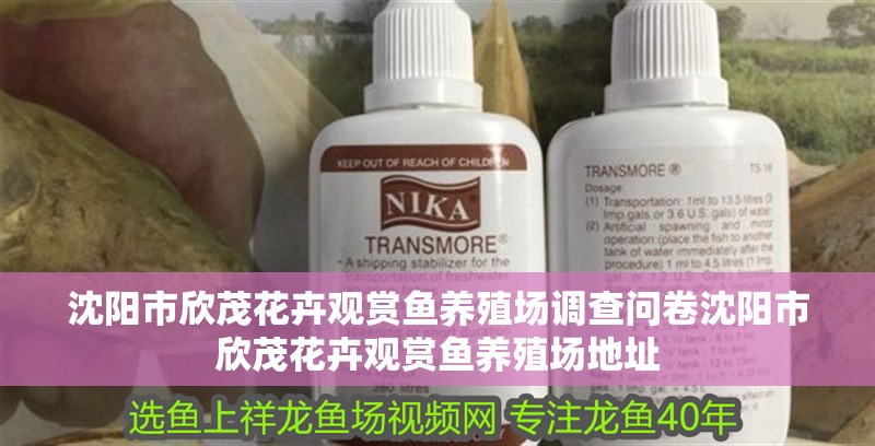 沈陽市欣茂花卉觀賞魚養殖場調查問卷沈陽市欣茂花卉觀賞魚養殖場地址