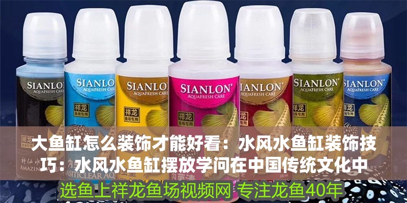 大魚缸怎么裝飾才能好看：水風水魚缸裝飾技巧：水風水魚缸擺放學問在中國傳統文化中