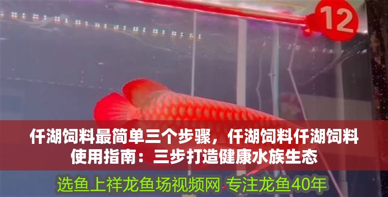 仟湖飼料最簡單三個步驟，仟湖飼料仟湖飼料使用指南：三步打造健康水族生態