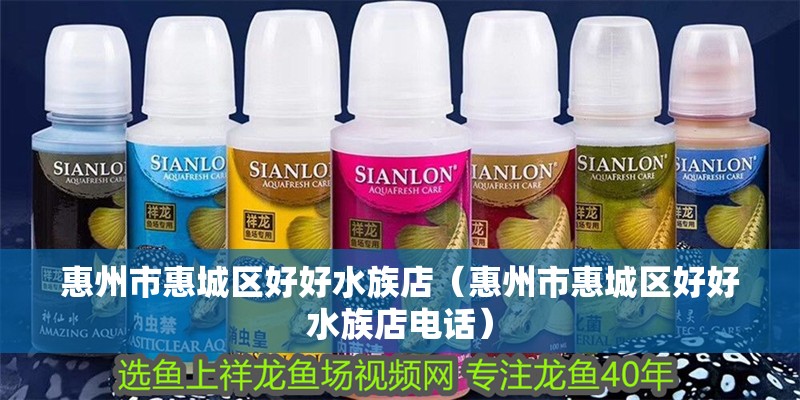 惠州市惠城區好好水族店（惠州市惠城區好好水族店電話）