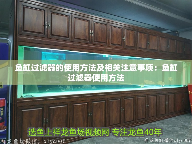 魚缸過濾器的使用方法及相關注意事項：魚缸過濾器使用方法
