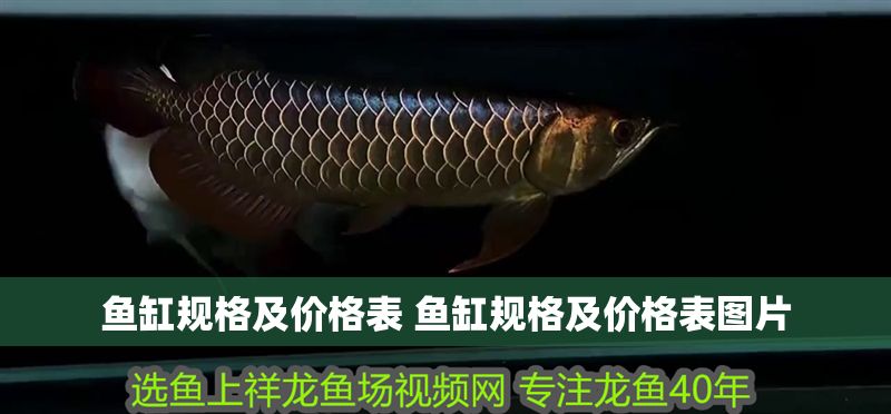 魚缸規(guī)格及價格表 魚缸規(guī)格及價格表圖片