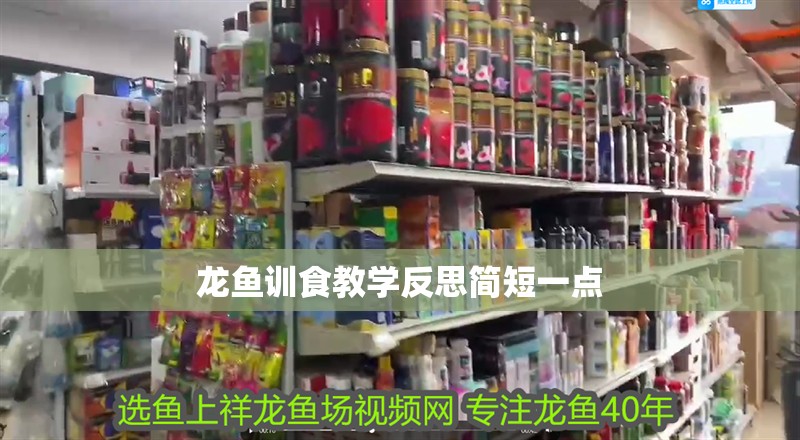 龍魚訓(xùn)食教學(xué)反思簡短一點(diǎn)
