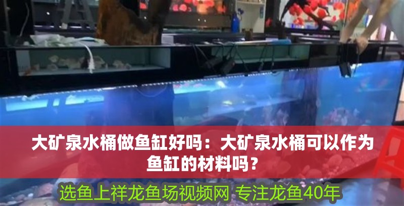 大礦泉水桶做魚缸好嗎：大礦泉水桶可以作為魚缸的材料嗎？