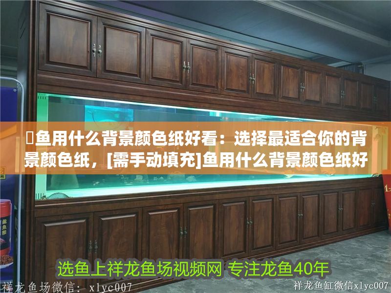 魟魚用什么背景顏色紙好看：選擇最適合你的背景顏色紙，[需手動填充]魚用什么背景顏色紙好看