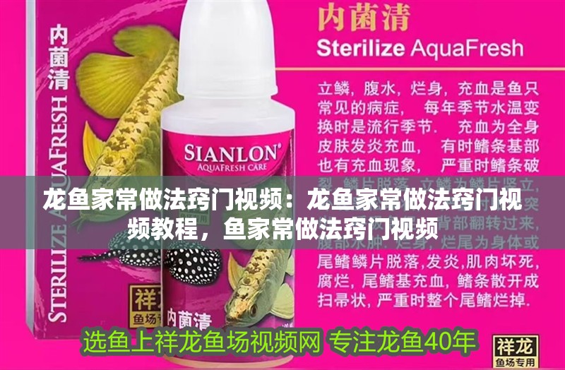 龍魚家常做法竅門視頻：龍魚家常做法竅門視頻教程，魚家常做法竅門視頻