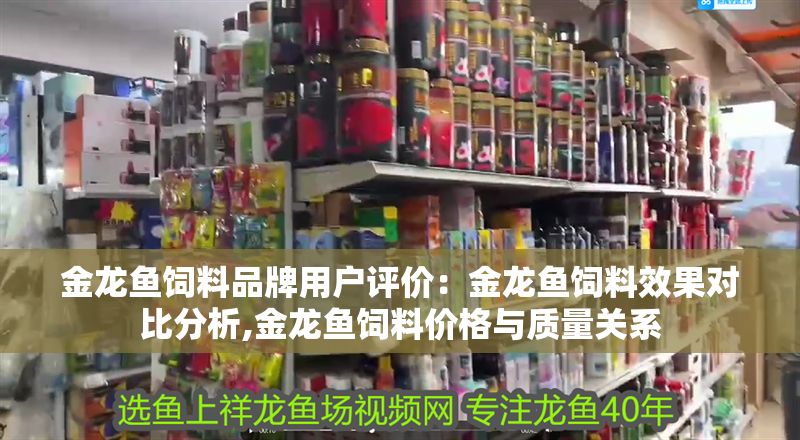 金龍魚飼料品牌用戶評價：金龍魚飼料效果對比分析,金龍魚飼料價格與質量關系 金龍魚飼料品牌用戶評價：金龍魚飼料效果對比分析,金龍魚飼料價格與質量關系 金龍魚百科 第1張