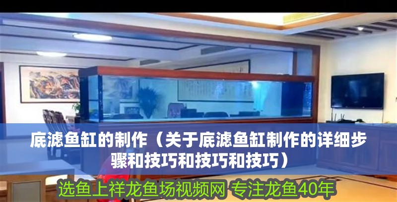 底濾魚缸的制作（關于底濾魚缸制作的詳細步驟和技巧和技巧和技巧）