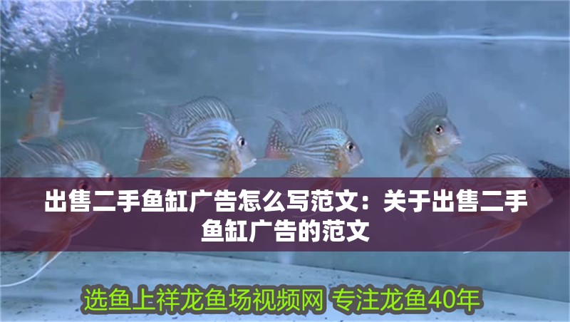 出售二手魚缸廣告怎么寫范文：關于出售二手魚缸廣告的范文