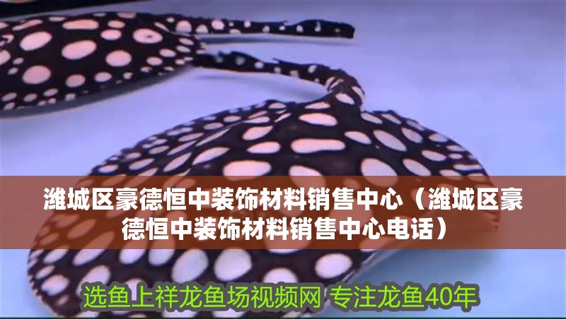 濰城區豪德恒中裝飾材料銷售中心（濰城區豪德恒中裝飾材料銷售中心電話）