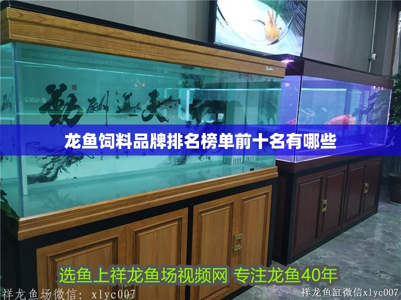 龍魚飼料品牌排名榜單前十名有哪些