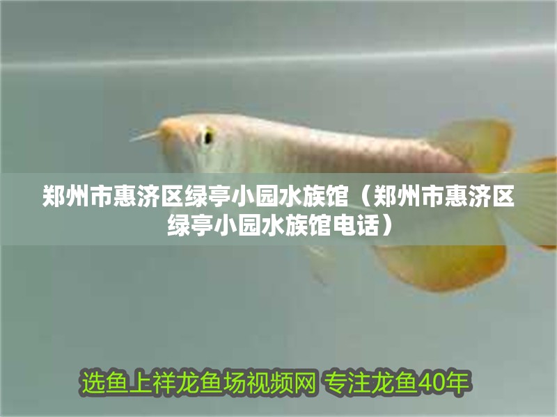 鄭州市惠濟區綠亭小園水族館（鄭州市惠濟區綠亭小園水族館電話）