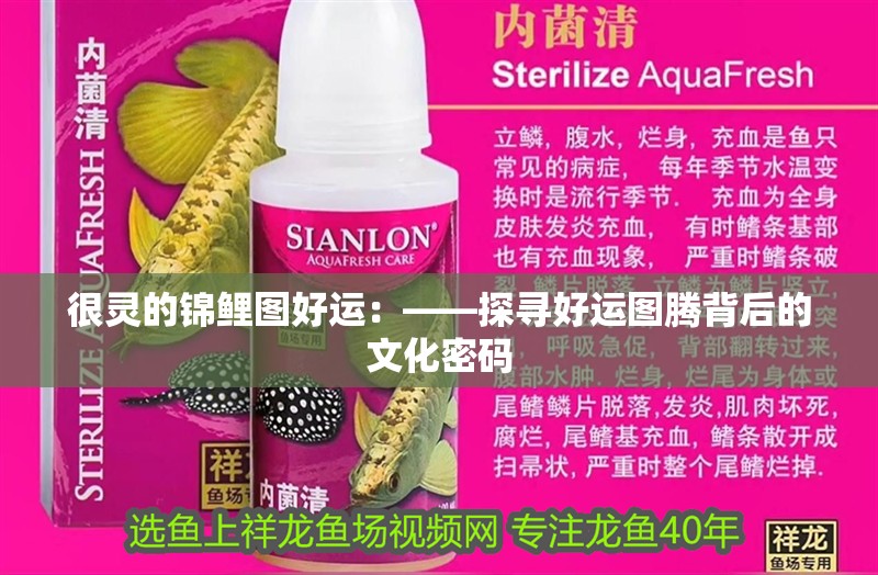 很靈的錦鯉圖好運:——探尋好運圖騰背后的文化密碼 全國水族館企業名錄 很靈的錦鯉圖好運:——探尋好運圖騰背后的文化密碼 很靈的錦鯉圖好運:——探尋好運圖騰背后的文化密碼 全國水族館企業名錄