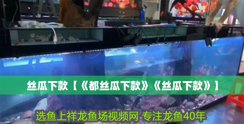 絲瓜下款【《都絲瓜下款》《絲瓜下款》】