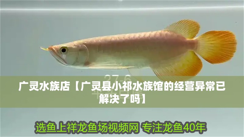 廣靈水族店【廣靈縣小祁水族館的經(jīng)營異常已解決了嗎】
