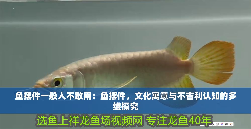魚擺件一般人不敢用：魚擺件，文化寓意與不吉利認知的多維探究