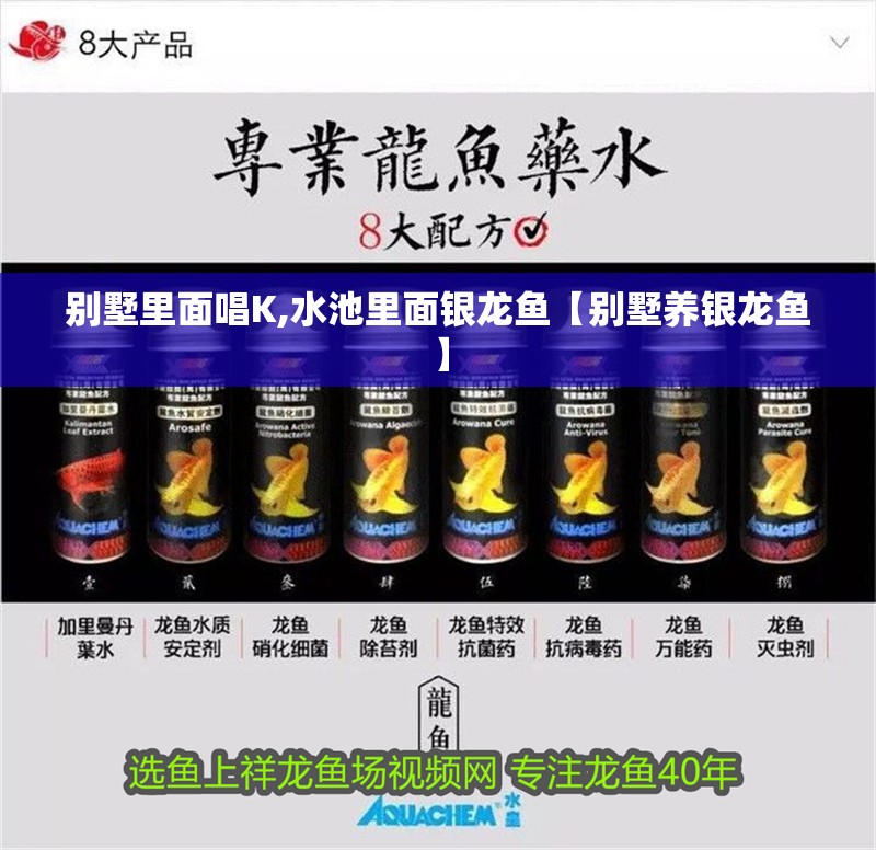 別墅里面唱K,水池里面銀龍魚【別墅養(yǎng)銀龍魚】