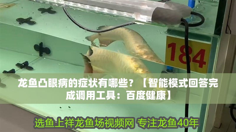 龍魚凸眼病的癥狀有哪些？【智能模式回答完成調用工具：百度健康】