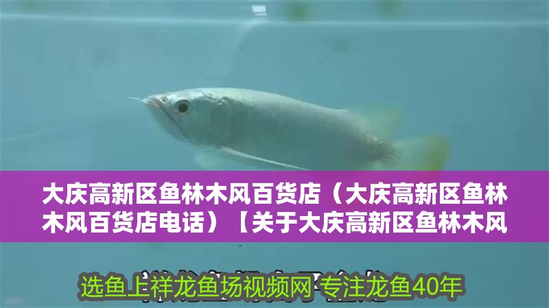 大慶高新區(qū)魚林木風百貨店（大慶高新區(qū)魚林木風百貨店電話）【關于大慶高新區(qū)魚林木風百貨店的常見問題及解答】