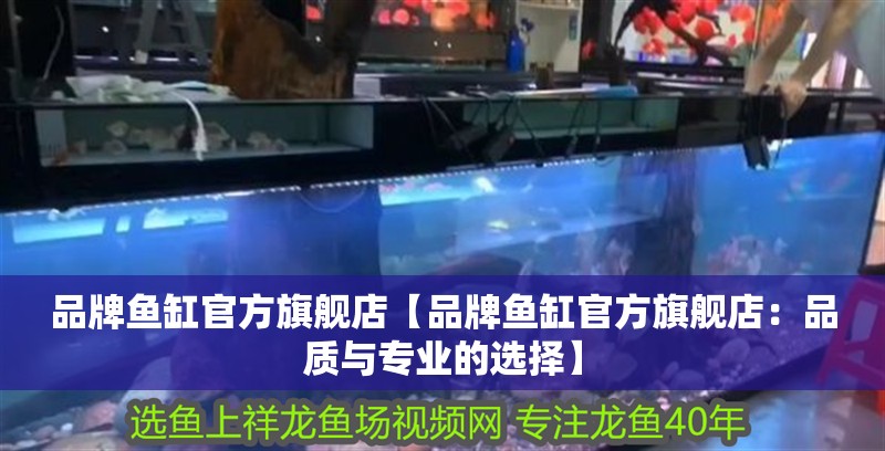 品牌魚缸官方旗艦店【品牌魚缸官方旗艦店：品質與專業的選擇】