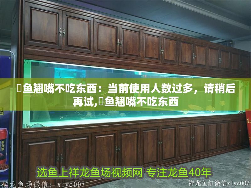 魟魚翹嘴不吃東西：當前使用人數過多，請稍后再試,魟魚翹嘴不吃東西 魟魚翹嘴不吃東西：當前使用人數過多，請稍后再試,魟魚翹嘴不吃東西 魟魚百科 第2張