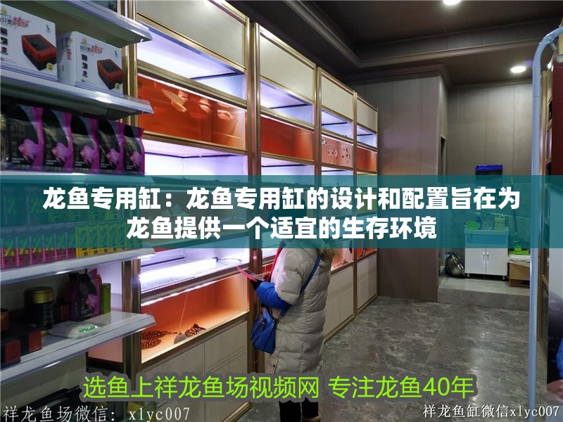 龍魚專用缸：龍魚專用缸的設計和配置旨在為龍魚提供一個適宜的生存環境