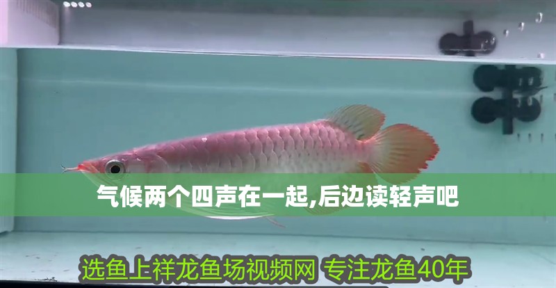 氣候兩個(gè)四聲在一起,后邊讀輕聲吧